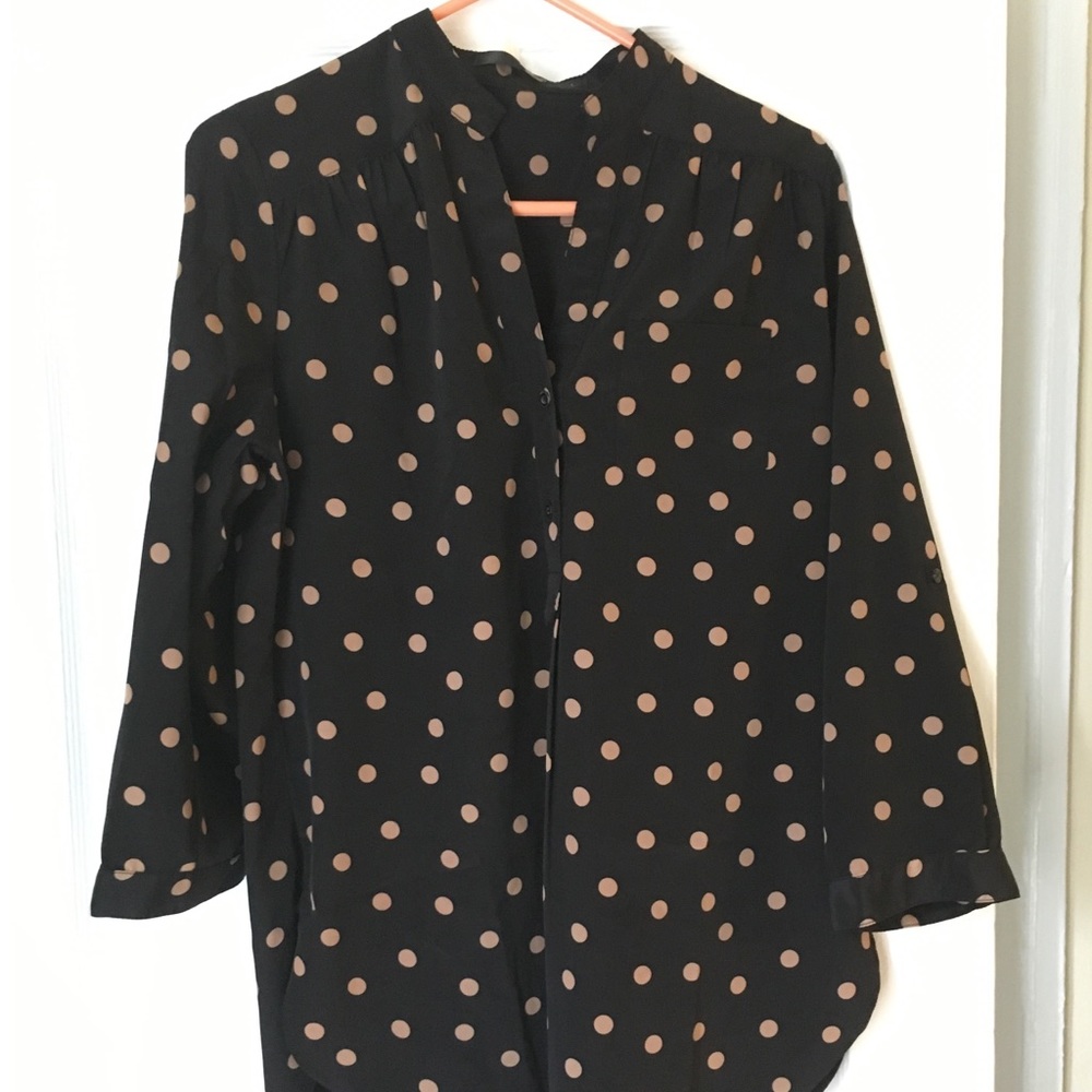 ModCloth Polka Dot Blouse